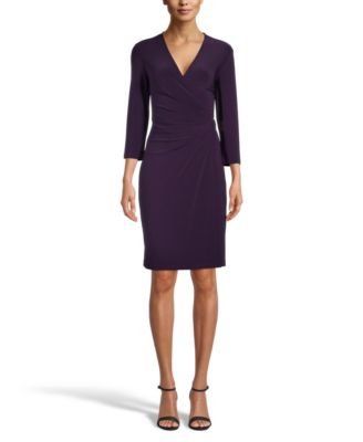 Anne Klein Signature Faux-Wrap Dress \u0026 Reviews - Dresses - Women - Macy's